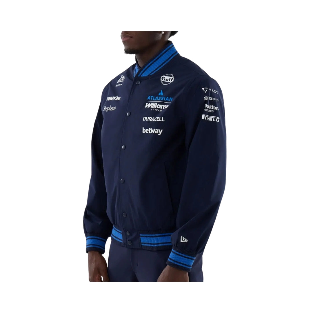 2026 Atlassian Williams Racing F1™ Team Line Varsity Jacket - Navy