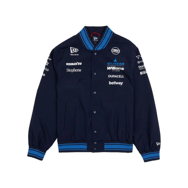 2026 Atlassian Williams Racing F1™ Team Line Varsity Jacket - Navy