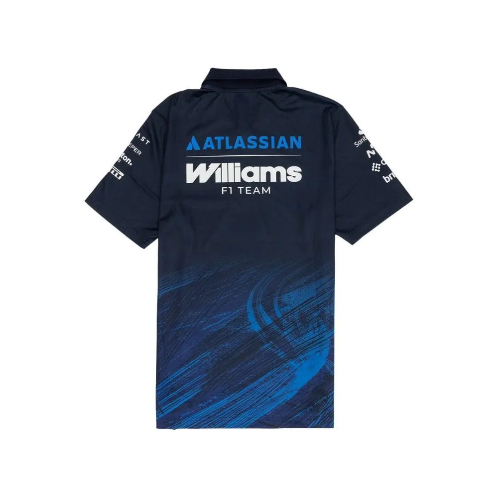 2026 Atlassian Williams Racing F1™ Team Men's Tech Polo - Navy