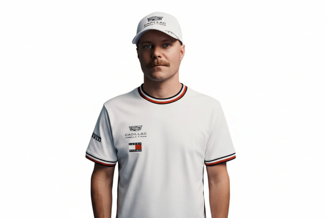 2026 Cadillac F1™ Team x Tommy Hilfiger Valtteri Bottas Adult Cap - White