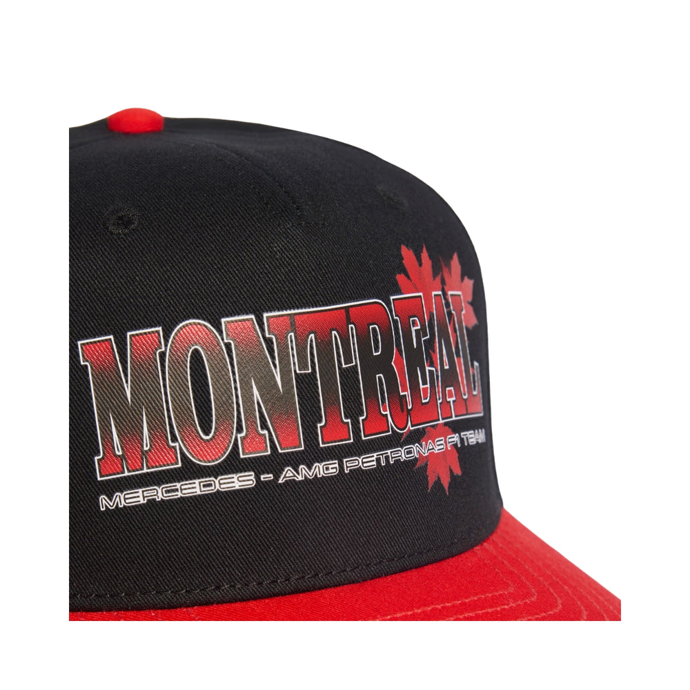 2026 Mercedes-AMG Petronas F1® Team Montreal Graphic Adjustable Cap - Black/Red