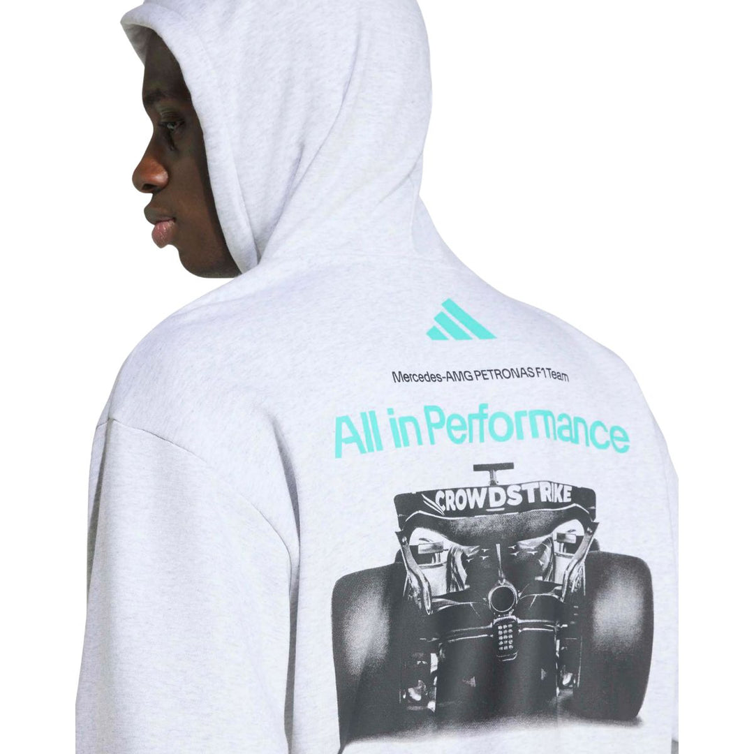 2026 Mercedes AMG Petronas F1™ Team X Adidas Graphic Adult Hoodie - Grey