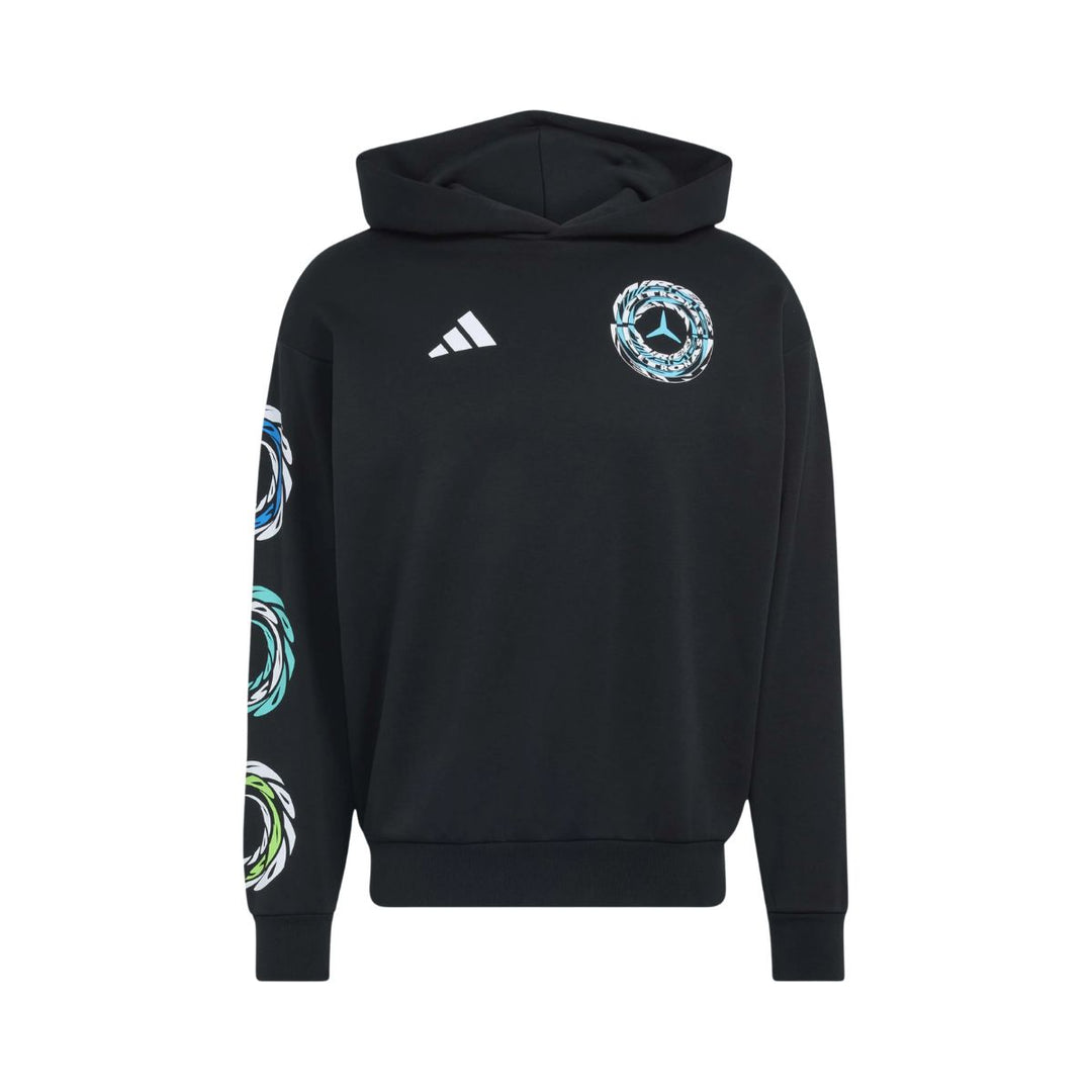 2026 Mercedes AMG Petronas F1™ Team X Adidas Lights On Adult Hoodie - Black