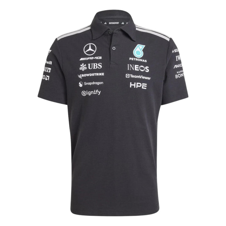 2026 Mercedes AMG Petronas F1™ Team x Adidas Men's Polo - Black