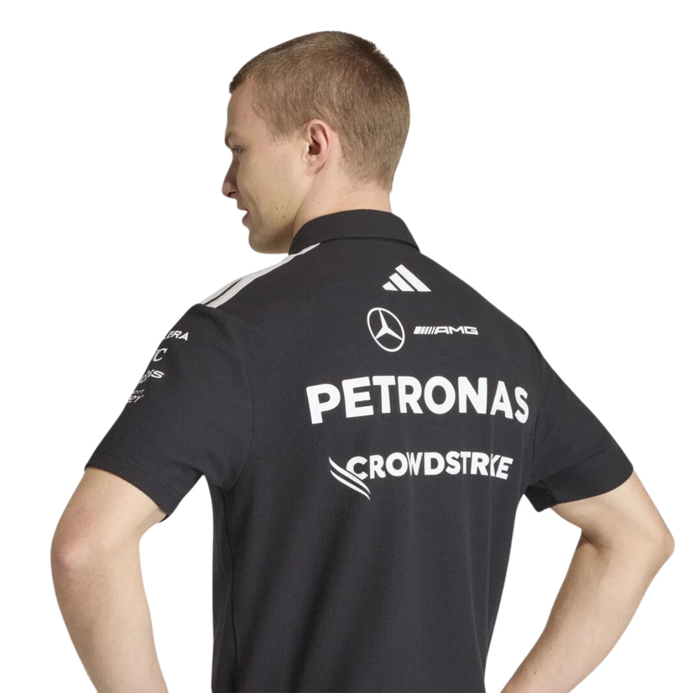 2026 Mercedes AMG Petronas F1™ Team x Adidas Men's Polo - Black