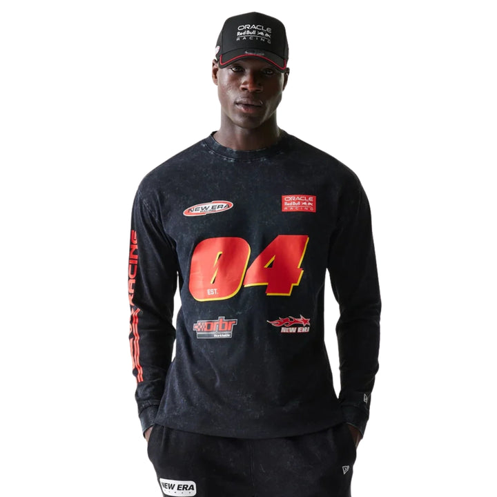 2026 NewEra Red Bull Racing F1™ Team Graphic Long Sleeve T-shirt - White  Black