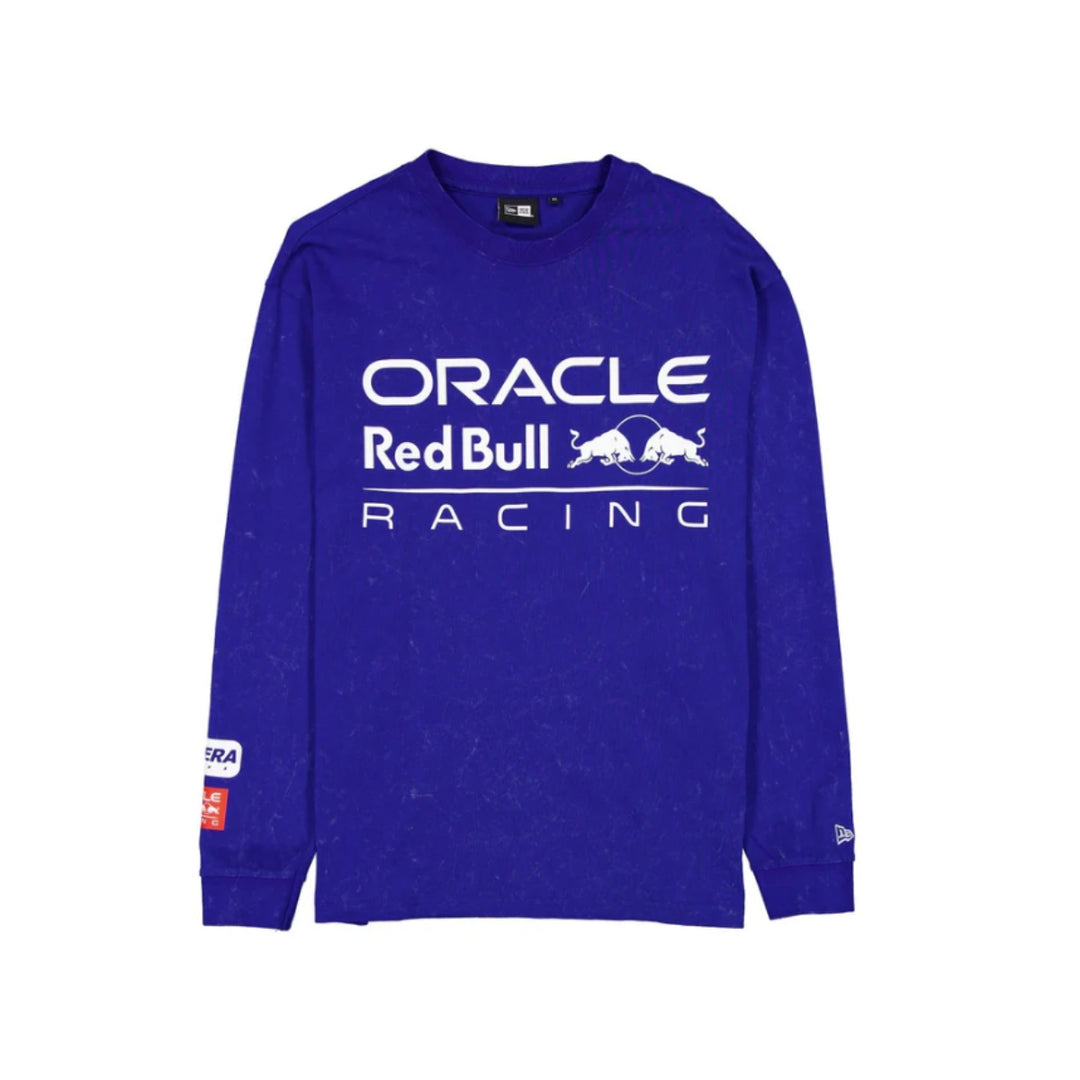 2026 NewEra Red Bull Racing F1™ Team Linear Graphic Long Sleeve T-shirt - Blue / Black
