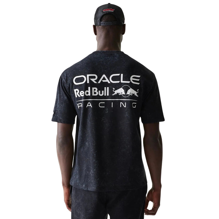 2026 New Era Red Bull Racing F1™ Team Linear Oversized Graphic T-shirt - Blue / Black / Grey