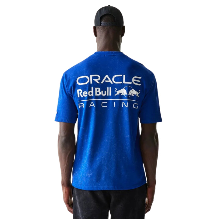 2026 New Era Red Bull Racing F1™ Team Linear Oversized Graphic T-shirt - Blue / Black / Grey