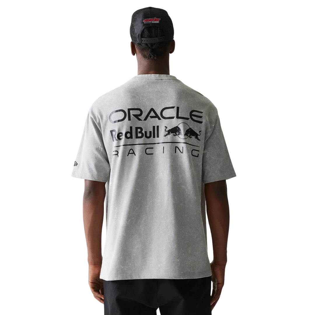 2026 New Era Red Bull Racing F1™ Team Linear Oversized Graphic T-shirt - Blue / Black / Grey