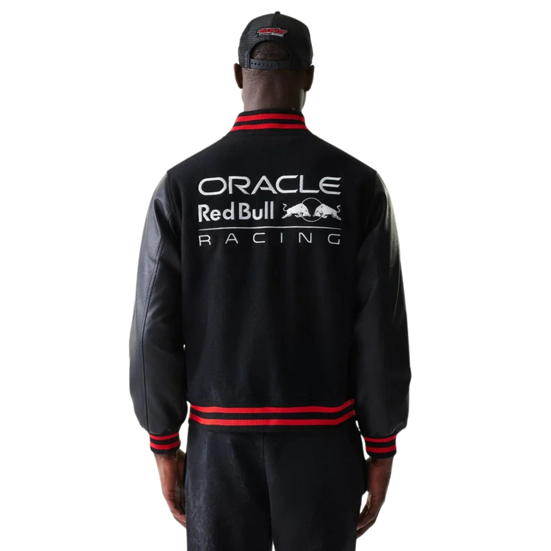 2026 NewEra Red Bull Racing F1™ Team Wool Varsity Jacket - Black