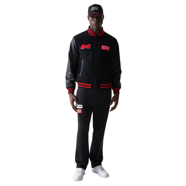 2026 NewEra Red Bull Racing F1™ Team Wool Varsity Jacket - Black
