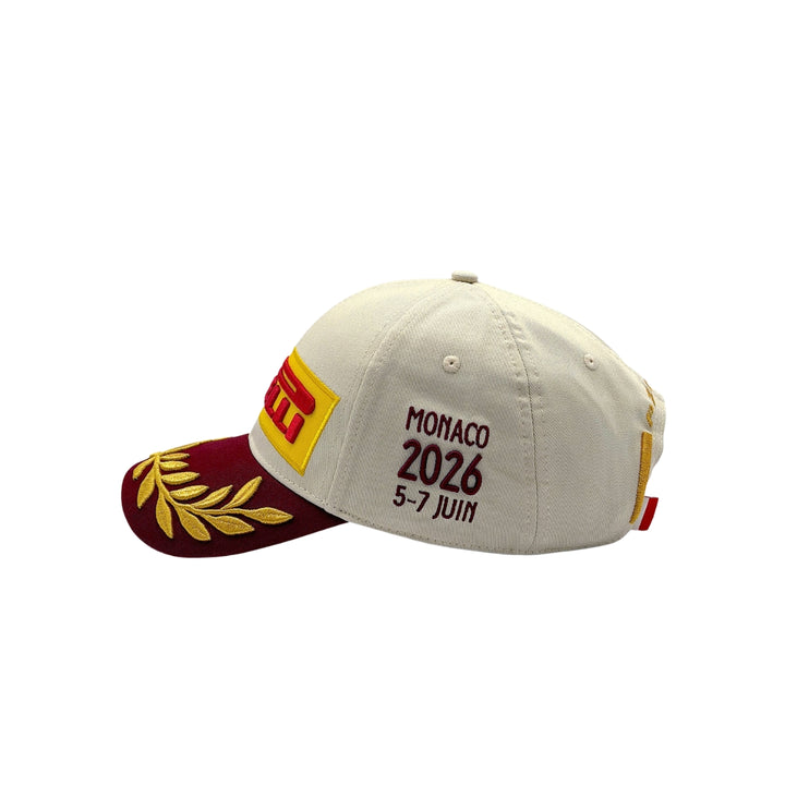 2026 Pirelli F1™ Podium Monaco Grand Prix Special Edition Cap – Cream / Burgundy