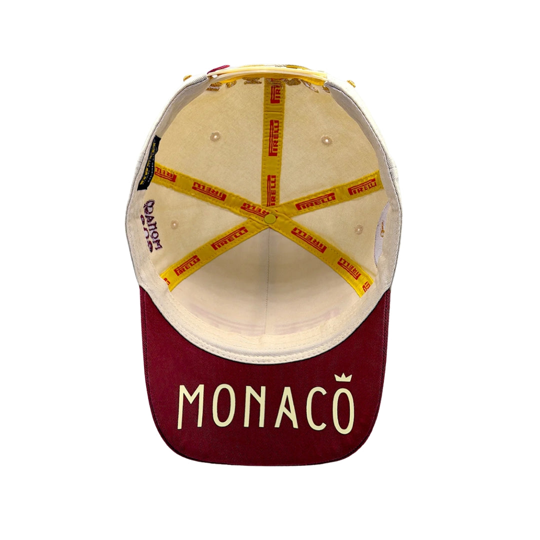 2026 Pirelli F1™ Podium Monaco Grand Prix Special Edition Cap – Cream / Burgundy