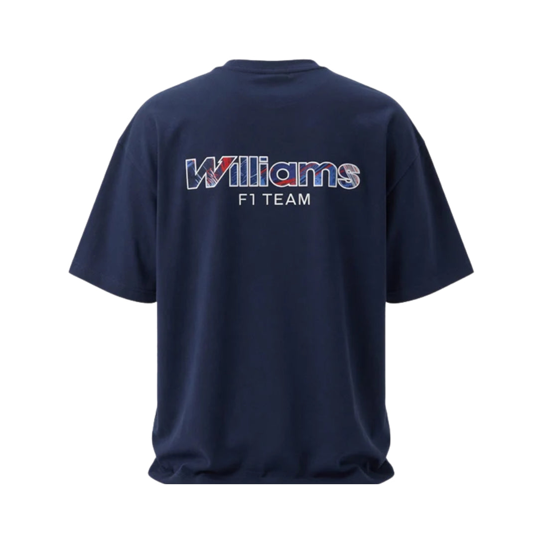 2026 Atlassian Williams Racing F1™  GB Oversized Adult Tee - Night Shift Navy
