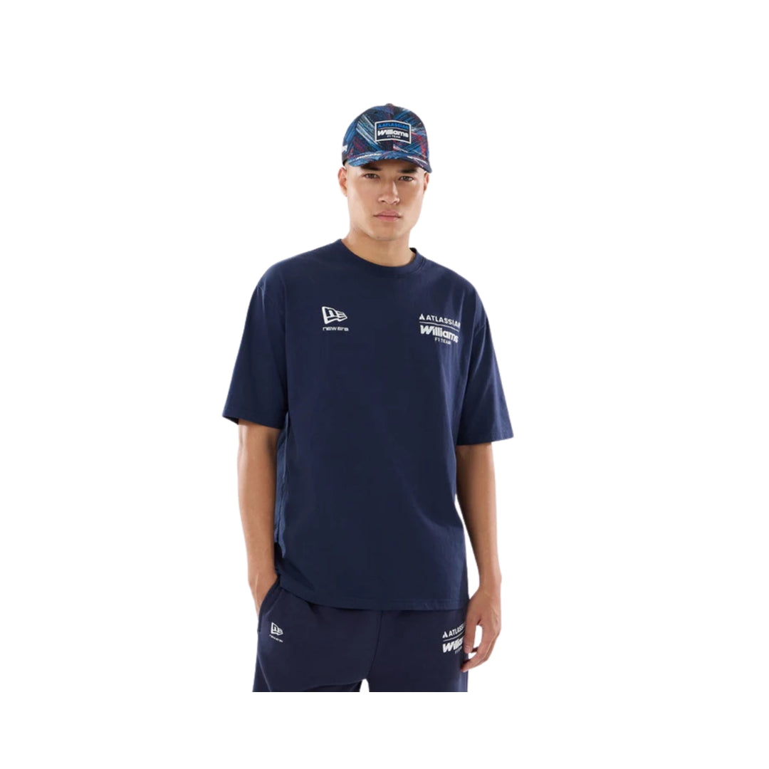 2026 Atlassian Williams Racing F1™  GB Oversized Adult Tee - Night Shift Navy
