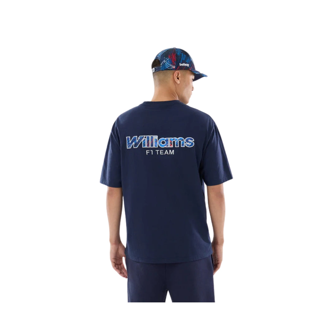 2026 Atlassian Williams Racing F1™  GB Oversized Adult Tee - Night Shift Navy
