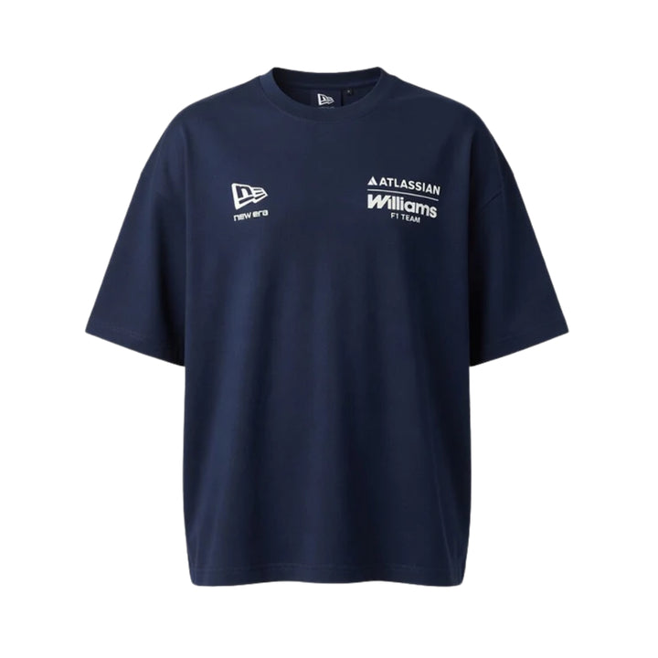 2026 Atlassian Williams Racing F1™  GB Oversized Adult Tee - Night Shift Navy