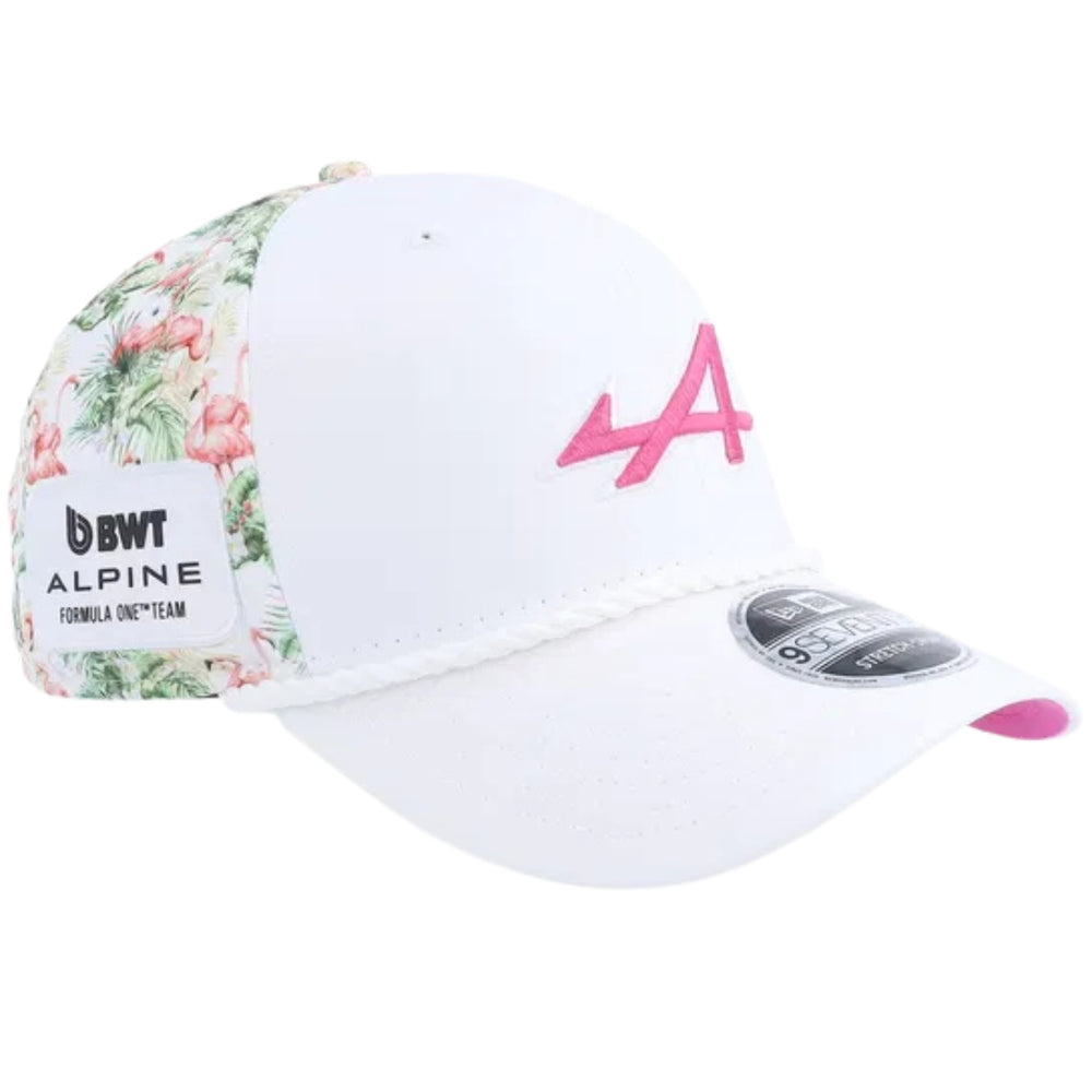 2026 BWT Alpine F1™ Team Miami GP 9SEVENTY Men's Cap - White/Pink