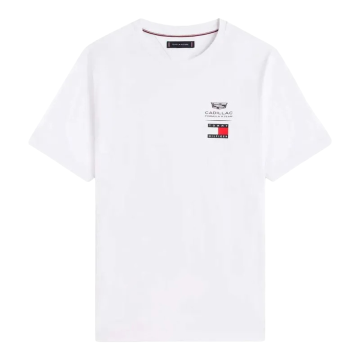 2026 Cadillac F1® Team x Tommy Hilfiger Graphic Logo Unisex T-Shirt - White