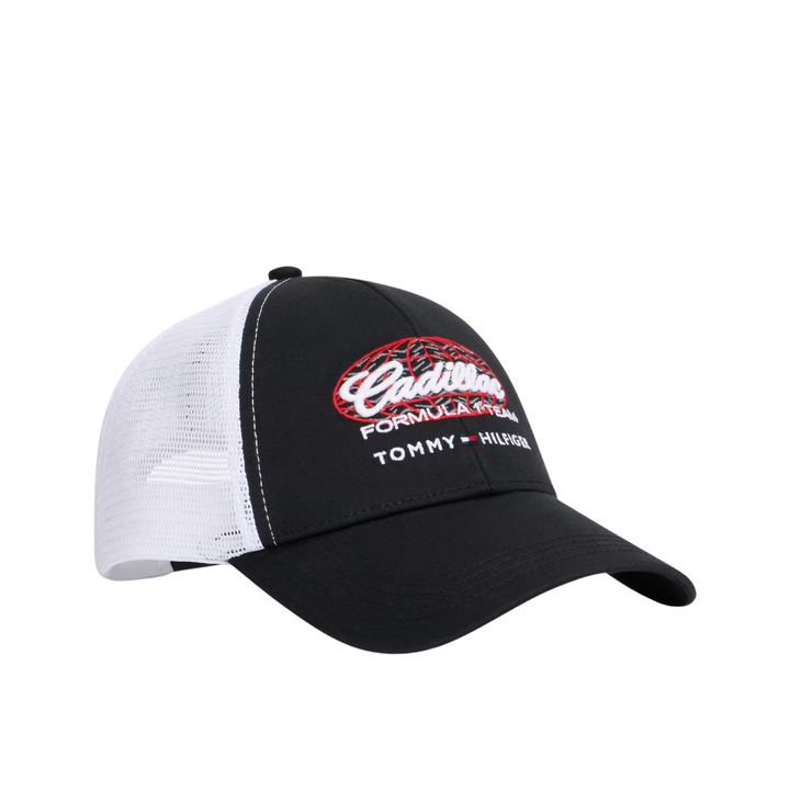 2026 Cadillac F1™ Team x Tommy Hilfiger Logo Adult Trucker Cap - Black