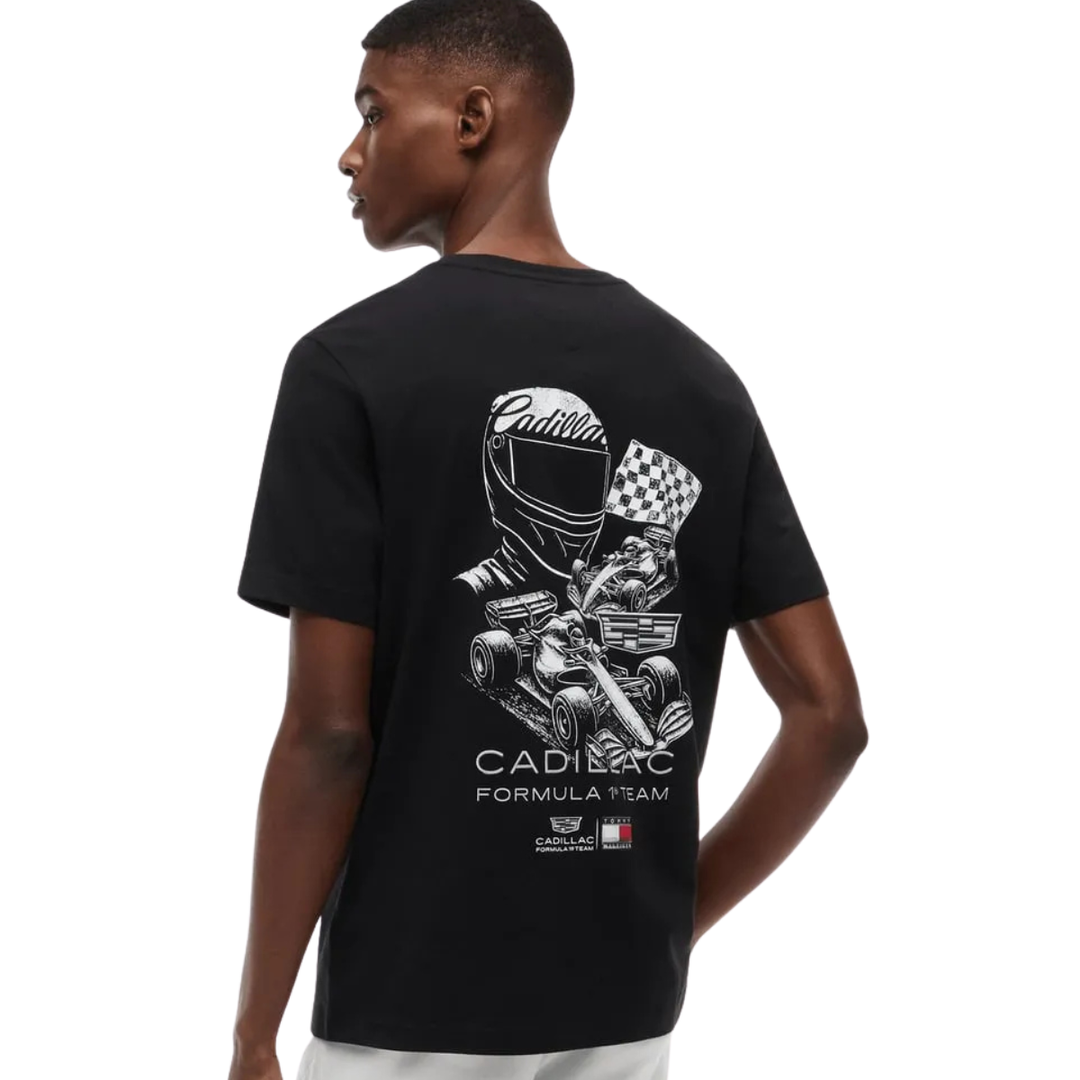 2026 Cadillac F1® Team x Tommy Hilfiger Racing Graphic Unisex T-Shirt - Black