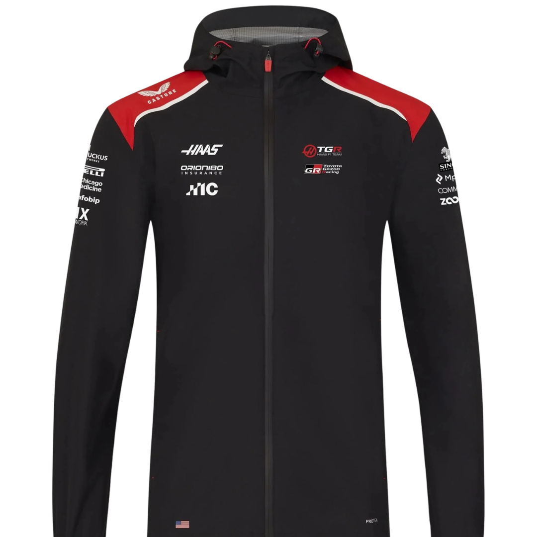 2026 Haas F1™ Team Castore Unisex Raincoat - Black