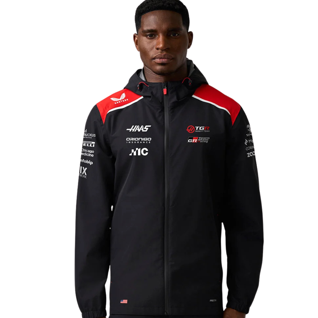 2026 Haas F1™ Team Castore Unisex Raincoat - Black