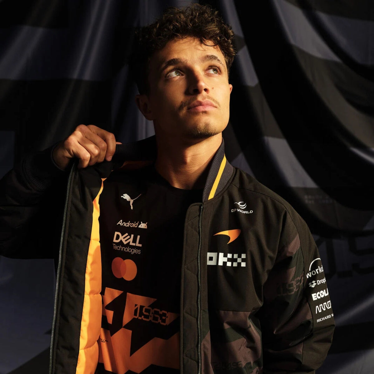 McLaren F1チーム World Circuit トラックジャケット 2026 McLaren F1™ Team 1000th GP Adult Bomber Jacket - Black – FANABOX™