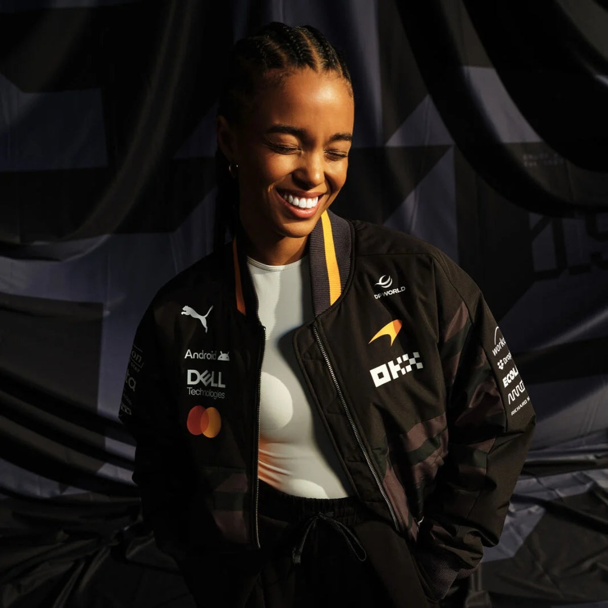 2026 McLaren F1™ Team 1000th GP Adult Bomber Jacket - Black – FANABOX™