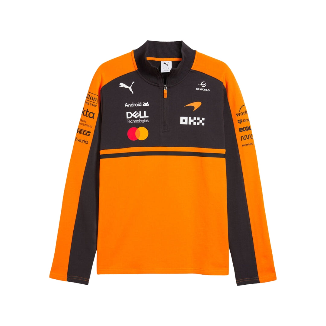 2026 McLaren F1™ Team Half Zip Sweater Men's - Papaya