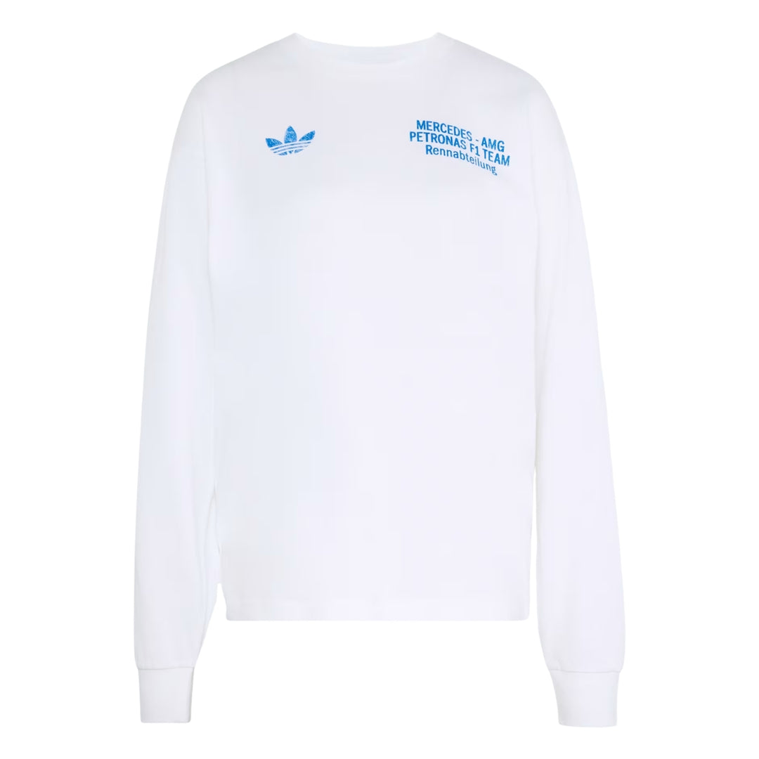 2026 Mercedes-AMG Petronas F1™ Team X Adidas Blue Wonder Long-sleeve - White