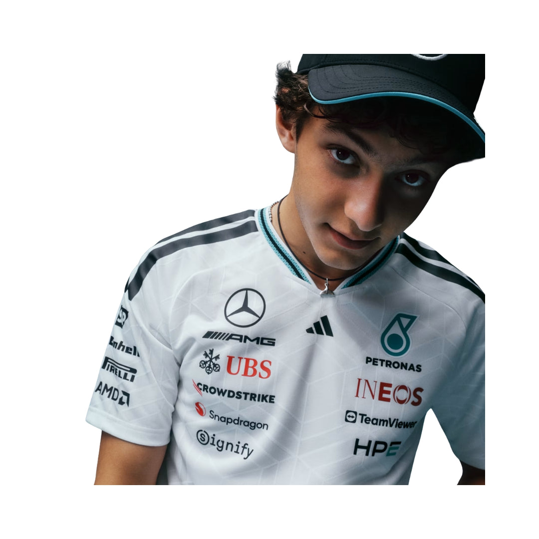 2026 Mercedes-AMG Petronas F1™ Team X Adidas Driver Authentic Jersey - Black / White
