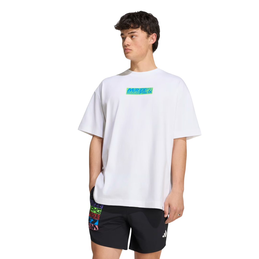 2026 Mercedes-AMG Petronas F1™ Team X Adidas Lights On T-shirt - White