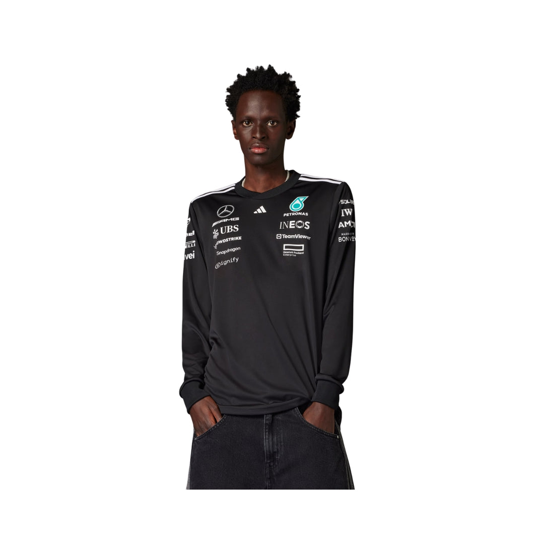 2026 Mercedes AMG Petronas F1™ Team X Adidas Long Sleeve Driver Jersey - Black