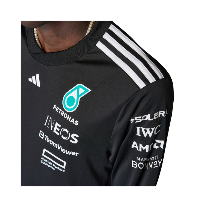 2026 Mercedes AMG Petronas F1™ Team X Adidas Long Sleeve Driver Jersey - Black