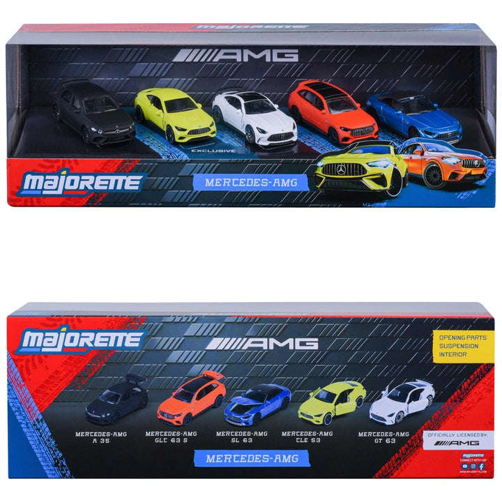 Majorette Mercedes AMG 5 pieces 1:64 scale - Multi Color