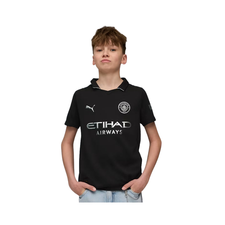 25/26 Manchester City FC AWAY King Youth Away Soccer Jersey - Black