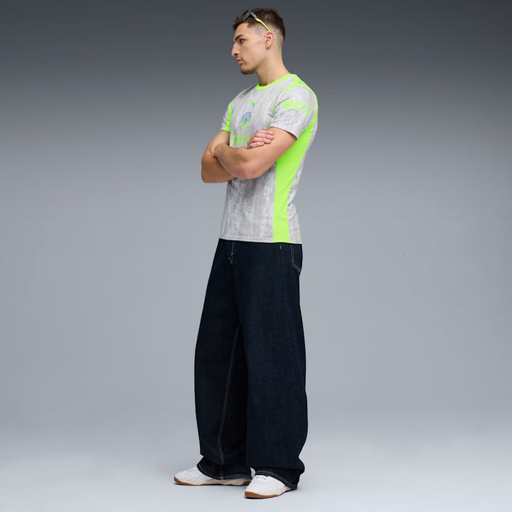 25/26 Manchester City 2025 / 26 Men's Third Kit Soccer Jersey Shirt – Silver