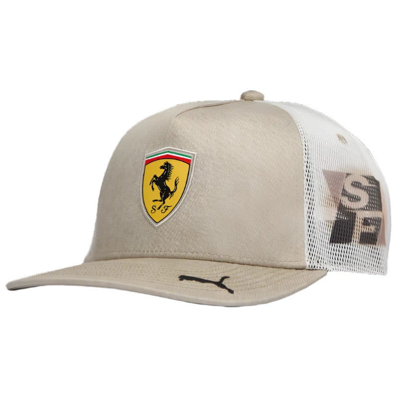 2024 Puma Scuderia Ferrari  F1™  Race Desert Sun Las Vegas GP Men's Trucker Cap - Black/Beige