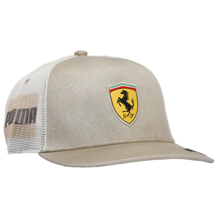 2024 Puma Scuderia Ferrari  F1™  Race Desert Sun Las Vegas GP Men's Trucker Cap - Black/Beige