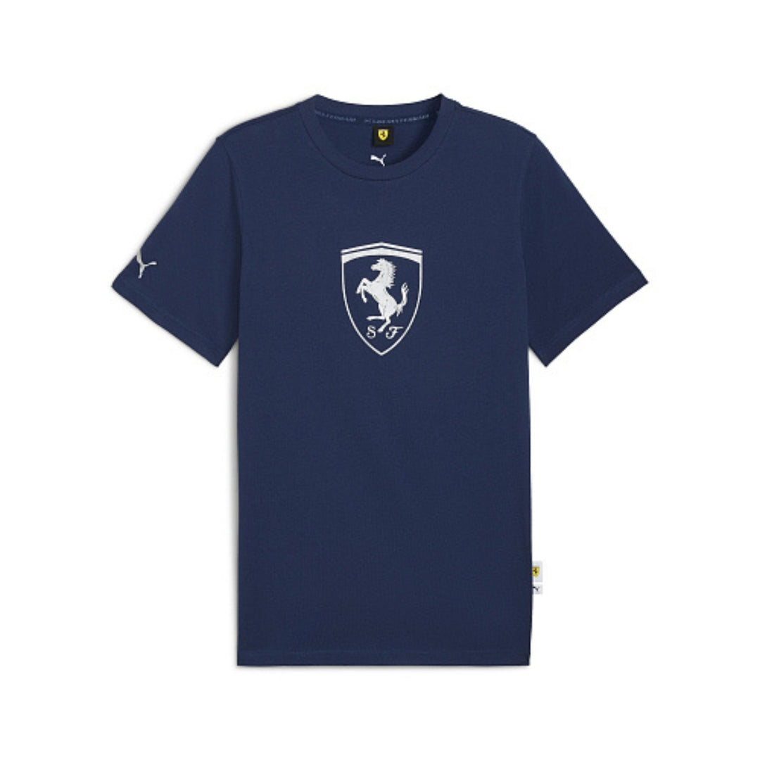 2025 Scuderia Ferrari F1™ Team Tonal Shield Men's T-Shirt - Red / Black / Persian Blue