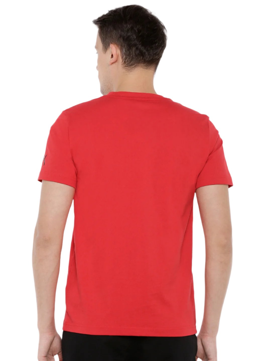 Scuderia Ferrari Big Shield Distressed Logo Men's T-Shirt - Rosso Corsa