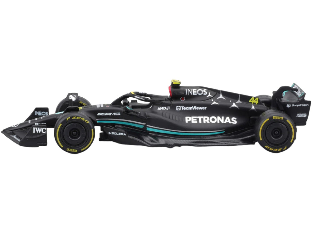 Mercedes AMG Petronas Lewis Hamilton Bburago 1:43 Scale Model Car - Black