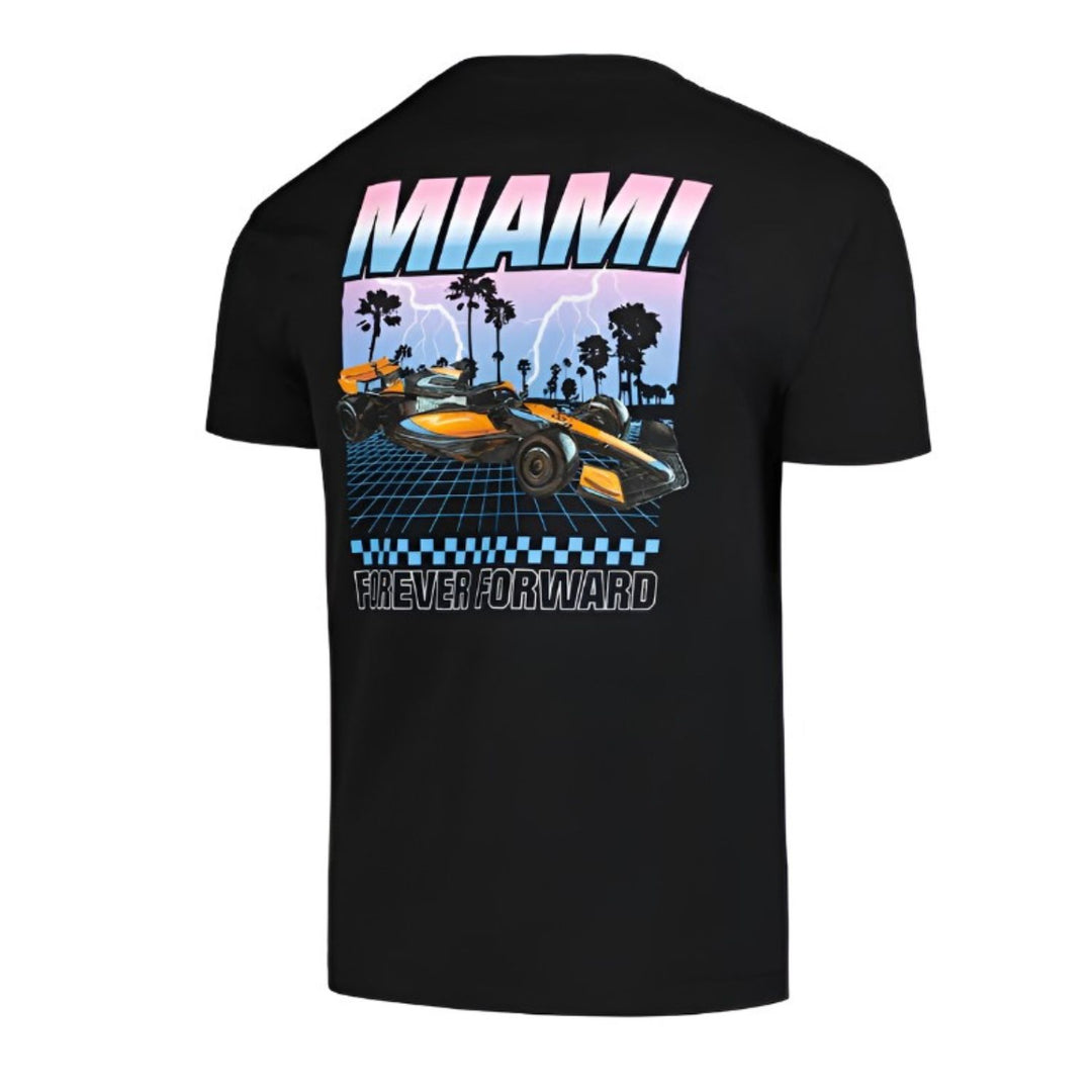 2024 McLaren F1™ Miami GP Men's Graphic T-Shirt - Black
