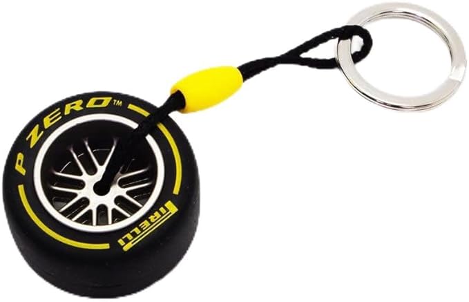 Pirelli P Zero® Soft Tire with Rim Keychain - Yellow