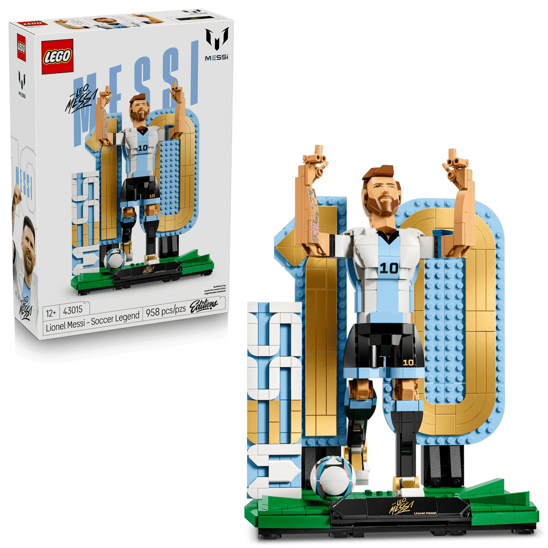 Lionel Messi Soccer Legend Lego Set - Blue