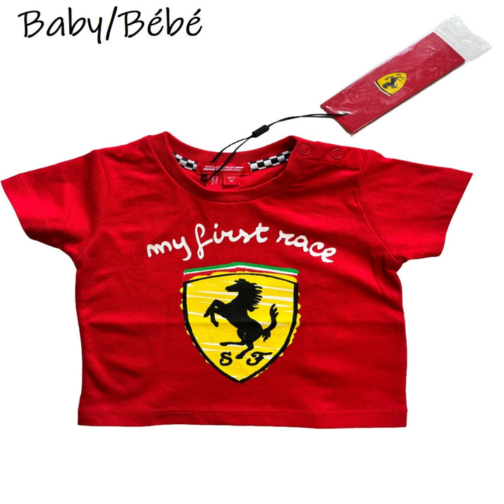 Scuderia Ferrari My First Race T-shirt - BABY - RED/WHITE