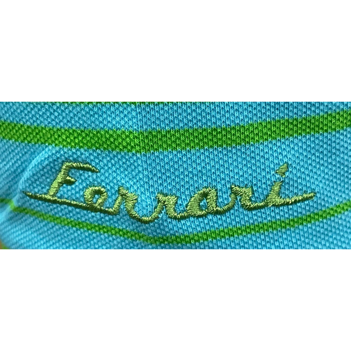 Scuderia Ferrari F1™ Polo Striped Women - Blue /Green