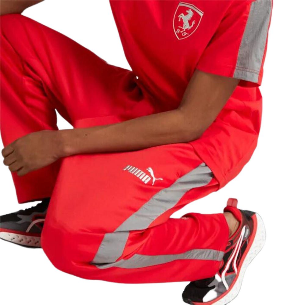Scuderia Ferrari Race MT7 Monochromatic Track Pants Adult - Red